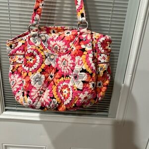 Vera Bradley Quilted Women's Bag - Pink and Orange